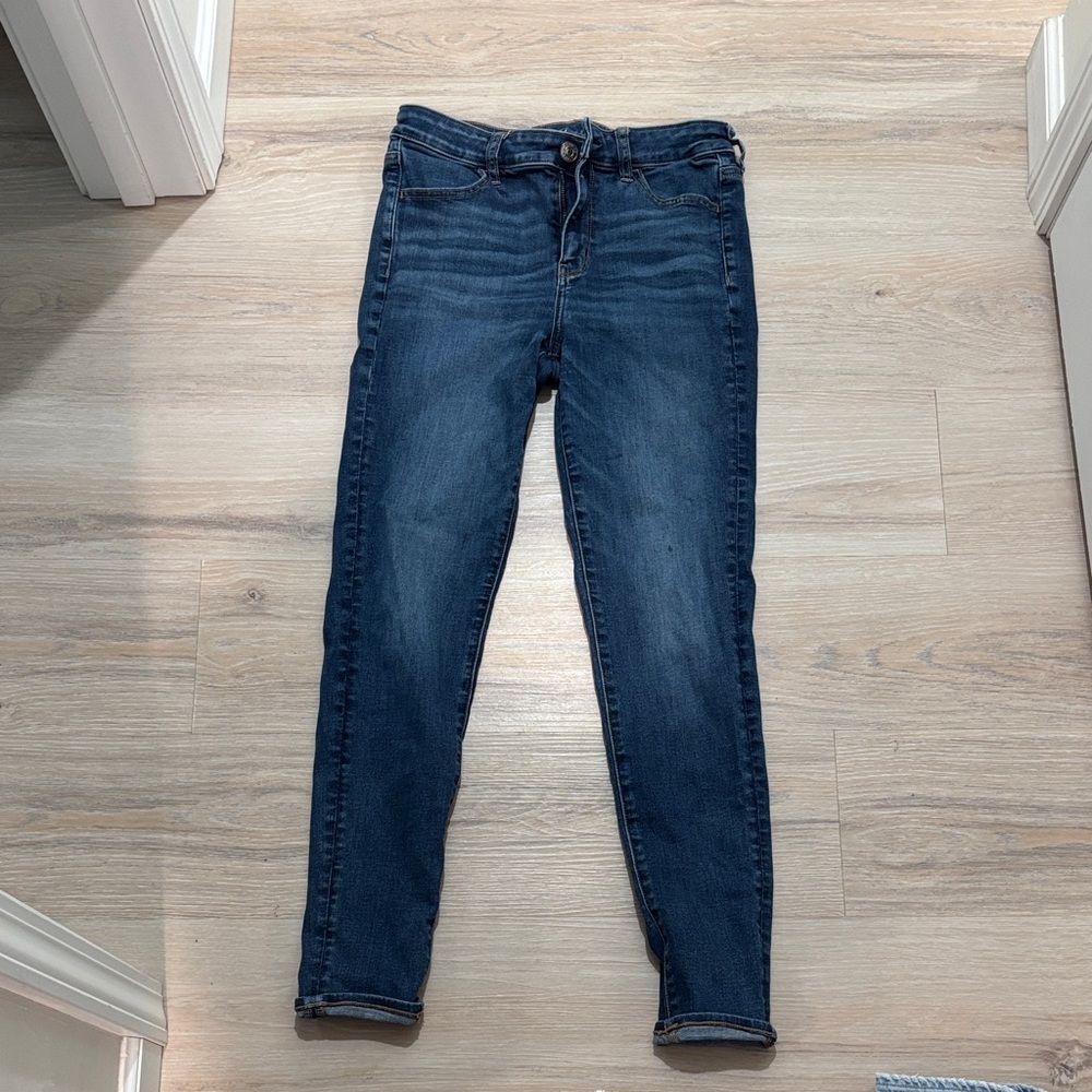 American Eagle Outfitters Dark Blue Skinny Jeans